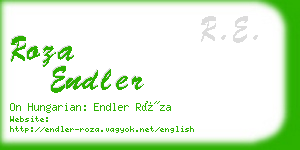 roza endler business card